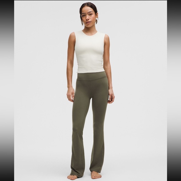 lululemon athletica Pants - Lululemon Dark Green Flare Pants